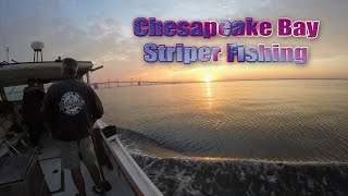 Chesapeake bay bridge Striper fishing [upl. by Ayaros740]