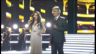 Sarah Brightman amp Andrea Bocelli  quotTime To Say Goodbyequot  live on German TV April 13 2013 [upl. by Blackwell138]