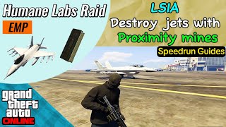 EMP setup LSIA Jets • Humane Labs Raid • SPEEDRUN strats  GTA Online [upl. by Retsevlys]