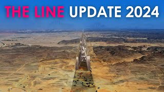 THE LINE is Growing FAST Construction Update 2024 [upl. by Nylzor]