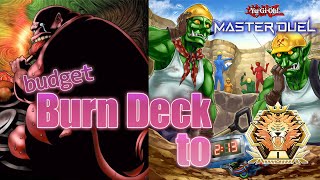 Budget Burn Deck to Master 1 YuGiOh Master Duel [upl. by Aniluj]