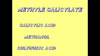 PreparationSynthesis of Methyle Salicylate IodexWintogen Must Watch [upl. by Abana]