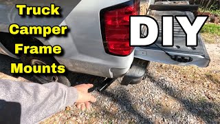 DIY Truck Camper Frame Mounts [upl. by Aelahc]