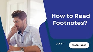 How to Read Footnotes and Accounting Policies  A StepByStep Video on Reading Footnotes [upl. by Ocinom]