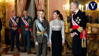 Leonor celebra su primera Pascua Militar vestida de cadete [upl. by Oneg]