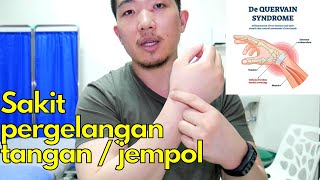 Sakit pergelangan tangan 🤚🏻  jempol 👍🏻 Sembuhin sendiri dengan cara mudah [upl. by Anhsirk366]