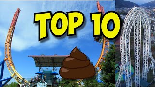 Top 10 WORST Roller Coasters in the World 2024 [upl. by Dachi766]