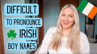 Irish Boy Names Pronunciation  Difficult to Pronounce [upl. by Ennayelsel]