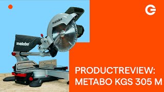 Product Review Metabo KGS 305 M Lasercut Afkortzaag  Gereedschapcentrum [upl. by Grayce]