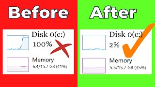 Optimize 100 Disk Usage Fixing High Disk Usage on Windows 1110 [upl. by Byrne]