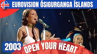 Eurovision sagan árið 2003  Birgitta  Open Your Heart [upl. by Harutak]