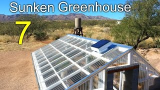 Sunken Greenhouse 7  Rainwater Harvesting cooling tunnel [upl. by Rihsab]