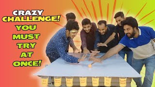 Roll Ball Into the Cups CHALLENGE  Indoor Party Games Ideas Bilal Ahmad Waqaskhalil sahilkhanNT [upl. by Dominga]