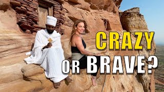 Dangerous climb to the quotChurch in the Skyquot Abune Yemata Guh  Ethiopia vlog [upl. by Lauraine]