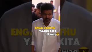 Thalapathy with full swag😎😎😎😎😎😎😎😎 vijay varisu master love thalapathyvijay tvk tvkvijay ❤ [upl. by Adnirol]