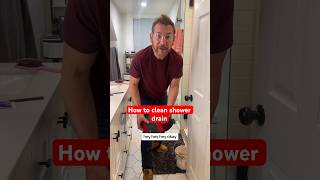 How to clean smelly shower drain 🚿🧼shorts howto showerdraincleaning [upl. by Oliver133]