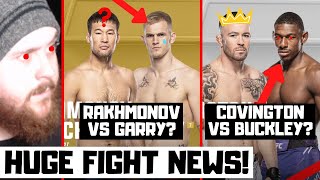 OFFICIAL Shavkat Rakhmonov vs Ian Garry Colby Covington vs Joaquin Buckley MMA News Reaction [upl. by Keeryt61]