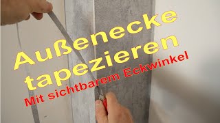 Außenecke tapezieren [upl. by Valdas796]