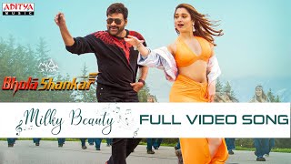 Milky Beauty Full Video Song Bholaa Shankar ChiranjeeviTamannaah Meher RameshMahati Swara Sagar [upl. by Gone584]