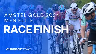 A BRUTAL SPRINT 🥇  Amstel Gold 2024 Mens Race Finish  Eurosport Cycling [upl. by Adolph611]