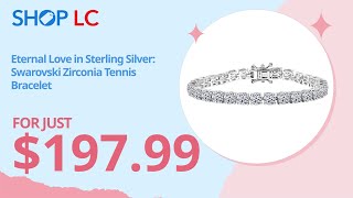 Swarovski Zirconia Tennis Bracelet in Rhodium Over Silver 27 ctw [upl. by Kimmel727]