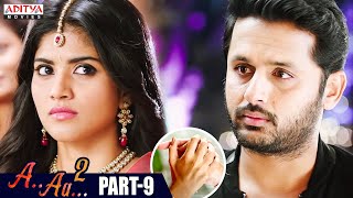 A AA 2 Hindi Dubbed Movie Part 9  Nithiin Megha Akash Ashu Reddy  Aditya Movies [upl. by Idleman]