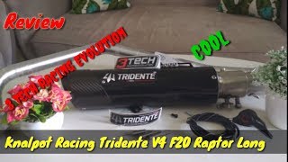 REVIEW  KNALPOT TRIDENTE V4 F20 RAPTOR  3 TECH RACING EVOLUTION [upl. by Inhoj]