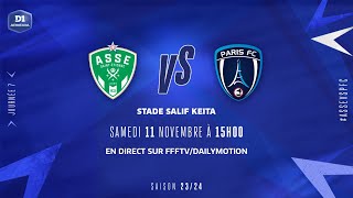 J7  AS SaintEtienne – Paris FC 16 le résumé  D1 Arkema I FFF 20232024 [upl. by Berwick]