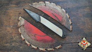 Making a Slim Kiridashi Knife from a Saw Blade [upl. by Bea234]