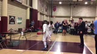 Thomas Craley fencing state championship highlights [upl. by Stodder]