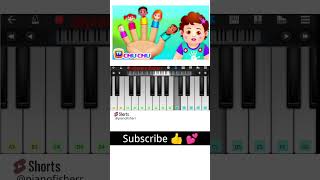 The FINGER FAMILY Song  Easy Piano Tutorial shorts [upl. by Venezia]