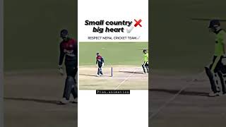 Small country ❌ big heart ✅💯cricket viral shorts [upl. by Kcinimod650]