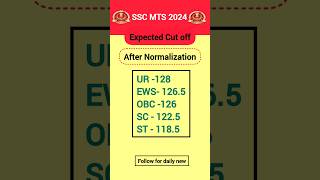 SSC MTS 2024 cut off SSC MTS safe score SSC MTS after Normalization score ssc mts cutoff [upl. by Hsemar626]