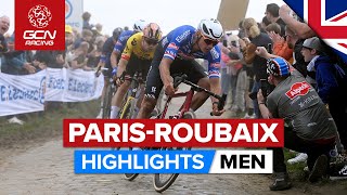 Chaos amp Cobbles In Hell  ParisRoubaix 2023 Highlights  Men [upl. by Accever]