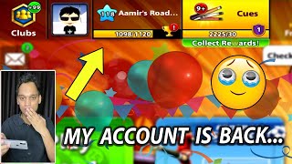 I FINALLY GOT MY ACCOUNT BACK IN 8 BALL POOLthe legendary Aamirs Road [upl. by Noseaj354]