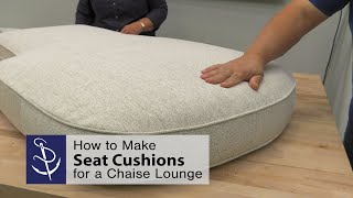 How to Make Seat Cushions for a Chaise Lounge [upl. by Moll802]