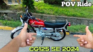 Honda CG125 Special Edition 2024 RIDE in ISLAMABAD  AMMAR THE BIKER [upl. by Akimak356]