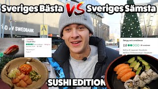 Testar Sveriges Bästa vs Sämsta Sushi [upl. by Anisah]