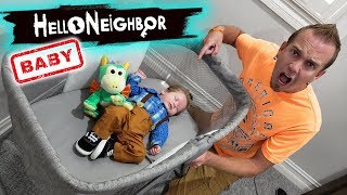 Our Baby Turns Into Mini Hello Neighbor In Real Life Scavenger Hunt [upl. by Uzziel871]