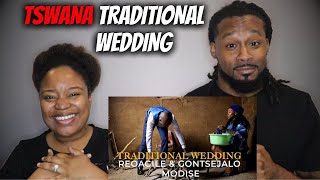 🇿🇦 🇧🇼American Couple Reacts quotAfrican Traditional Tswana Wedding  Lobola Proceedingsquot [upl. by Helbonnas]