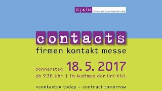 quotcontactsquot  Firmenkontaktmesse an der Uni Kiel [upl. by Eikkin208]