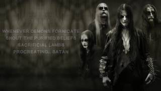 Gorgoroth  Procreating Satan Lyrics [upl. by Mauve190]