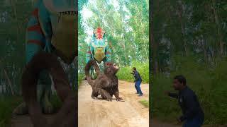 TRex Dinosaur Hunted Monkey In Jurassic World [upl. by Ahsemot]