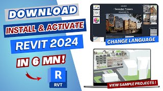 Download Install and Activate Revit 2024 for free l Step by step Tutorial l Explore New Features [upl. by Lomasi]