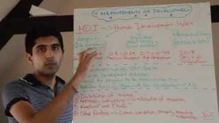 Y2IB 5 Measures of Development  Human Development Index HDI  Composite Indicators [upl. by Hendon]