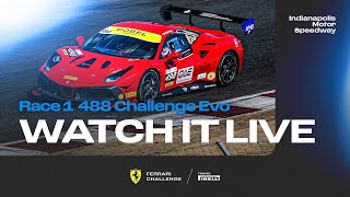 Ferrari Challenge North America  Indianapolis Race 1  488 Challenge Evo [upl. by Aninnaig]