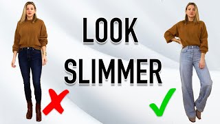 Look SLIMMER amp Taller INSTANTLY  How to Dress 10lbs Skinnier [upl. by Bicknell]