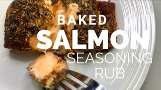 BAKED SALMON SEASONING RUB SALMON SEASONING RECIPE [upl. by Mcleroy257]