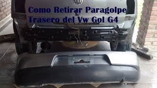 Como Retirar Paragolpe Trasero Vw Gol G4 Pointer [upl. by Anot]