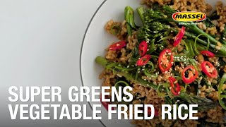 Super Greens Vegetable Fried Rice Recipe [upl. by Whitehurst]